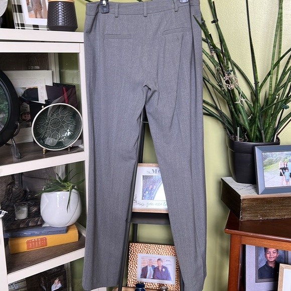 Grey MILLY wide leg, flat front trouser - Picture 4 of 7